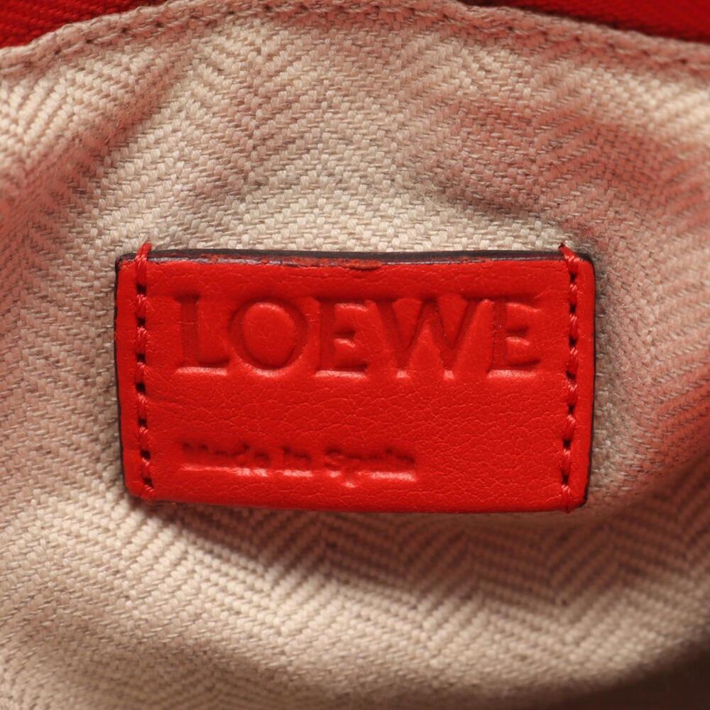 LOEWE Puzzle Bag Medium Handbag Leather Women's Red - Picture 4 of 15